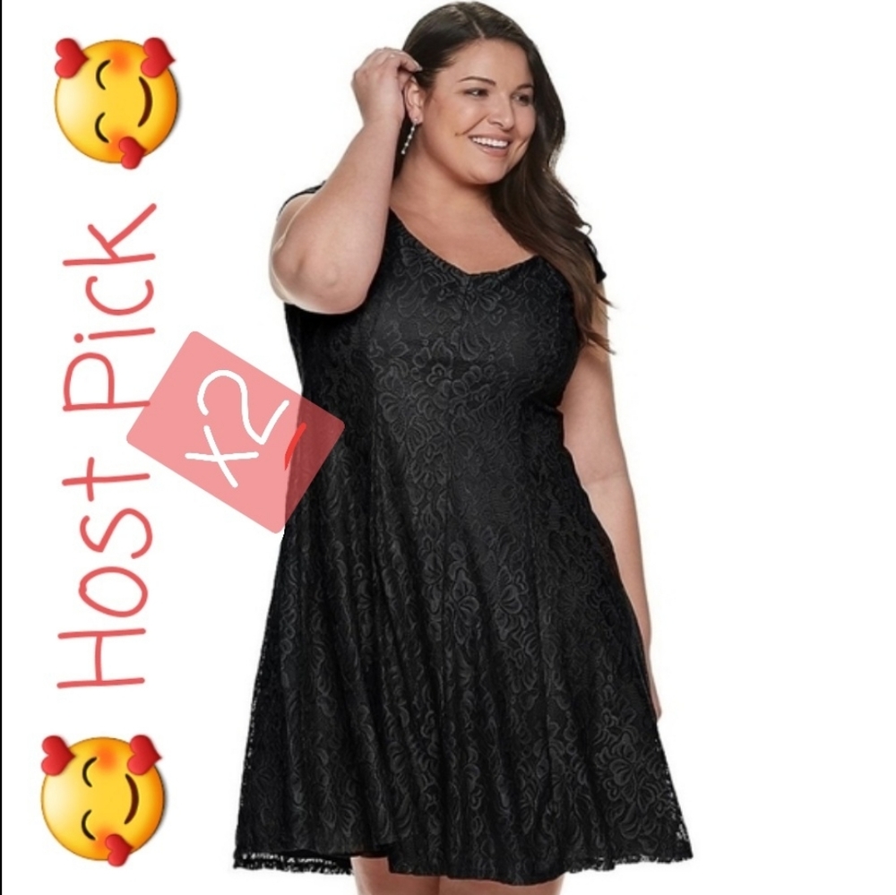 🥳FINAL PRICE👍🖤 NWT‼️ Suite 7 brand Lacy Little Black Dress